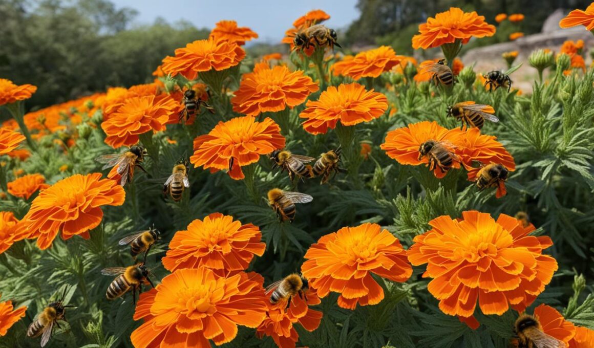 what insects do marigolds attract