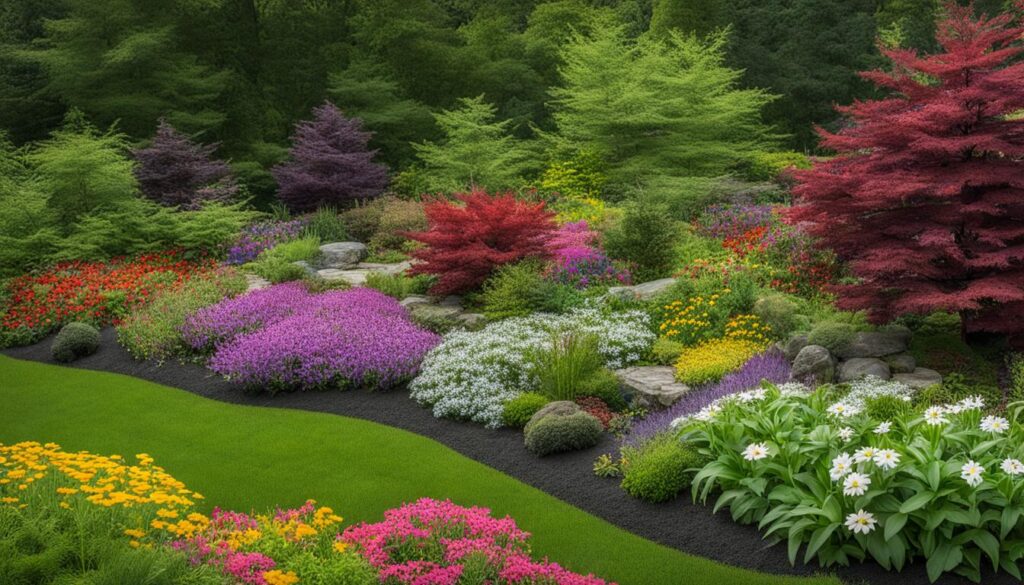 Layered Garden Design with Delaware Flora