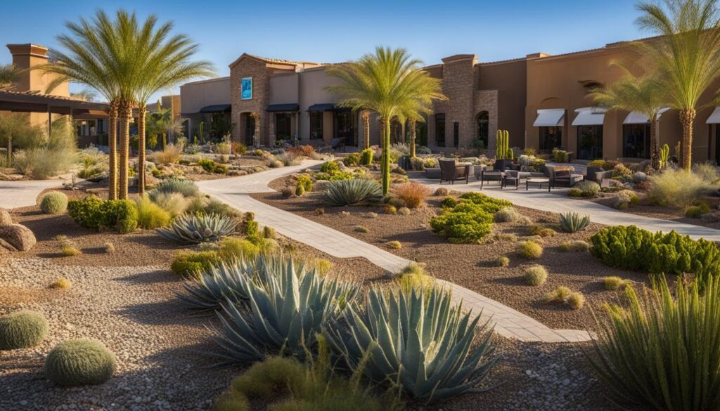 Maintaining xeriscape landscapes on commercial properties